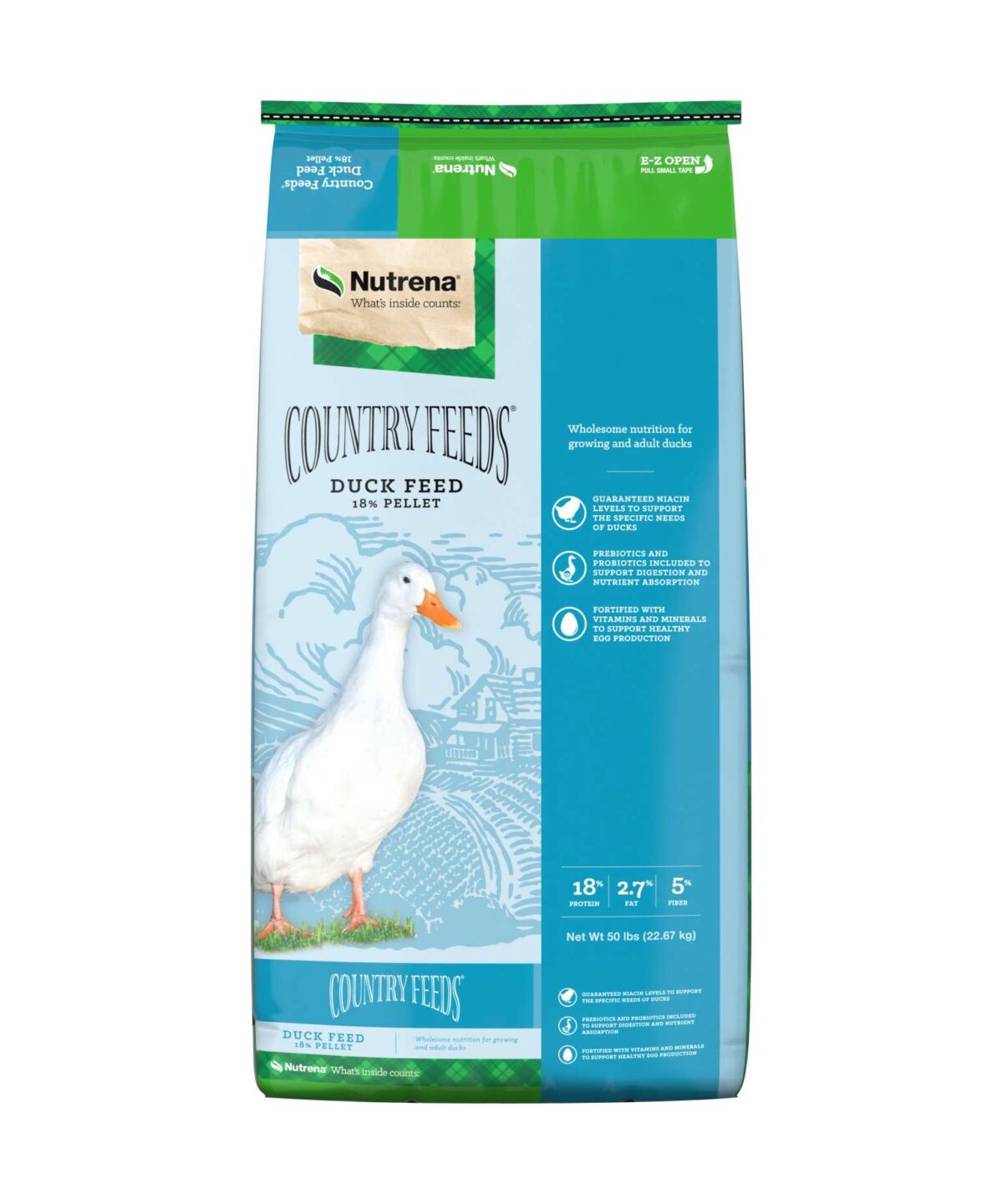 Country Feeds Duck Pellets 18% 50lbs