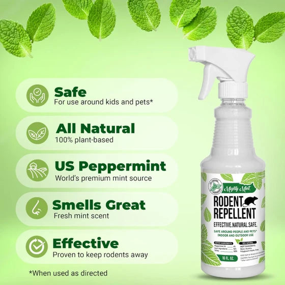 Mighty Mint Peppermint Oil Rodent Repellent Spray 16oz