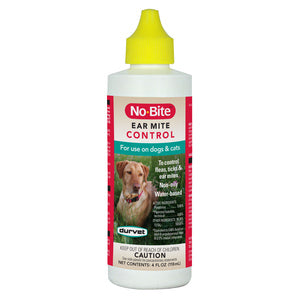 No Bite Ear Mite & Tick Control for Dog & Cats 4oz