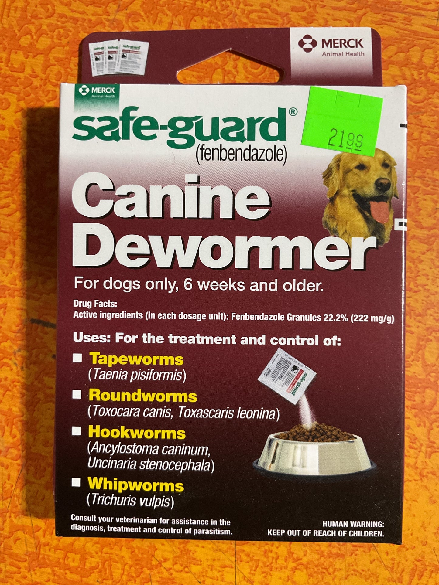 Canine dewormer