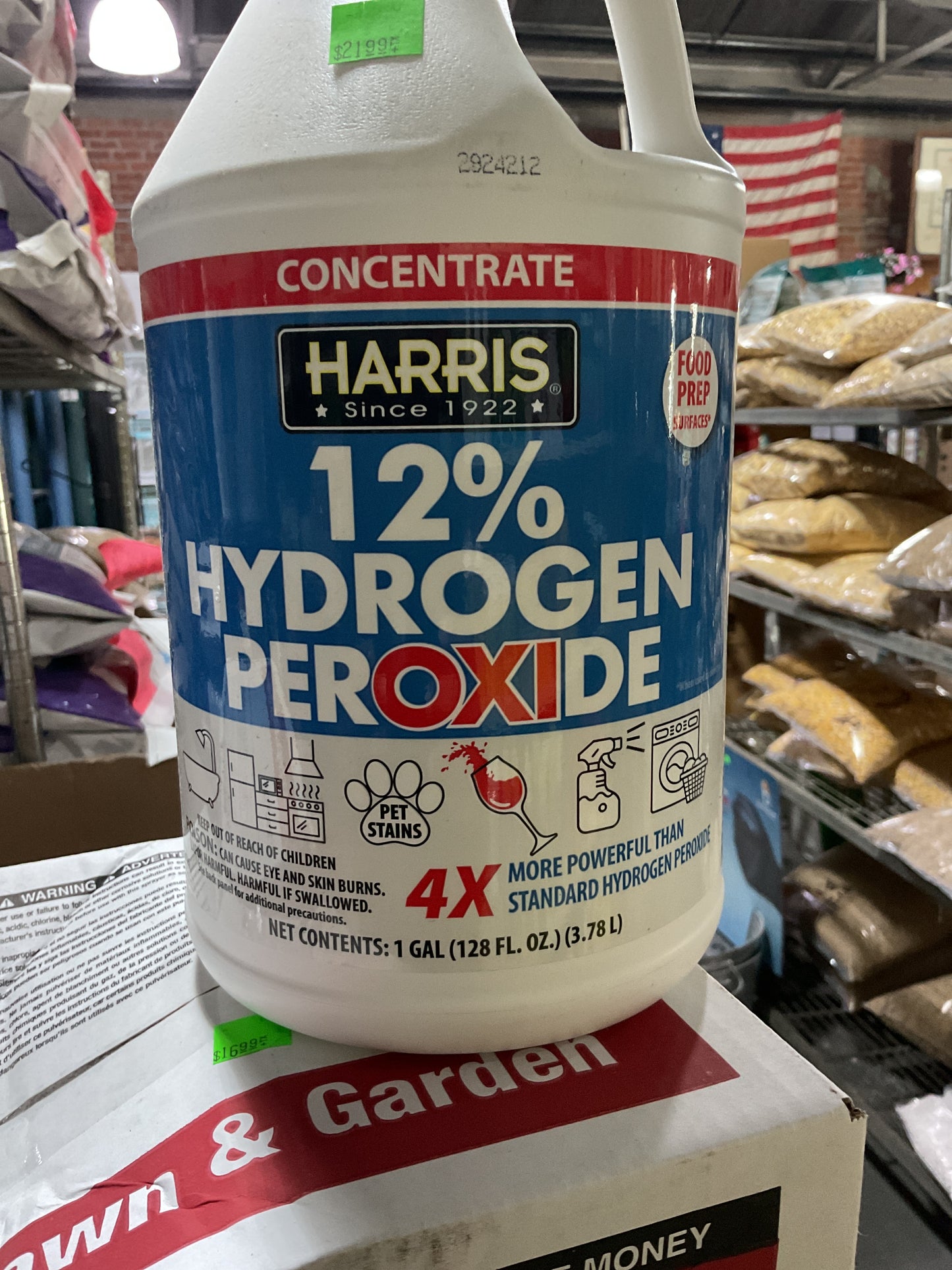 12% hydrogen peroxide 1 gal