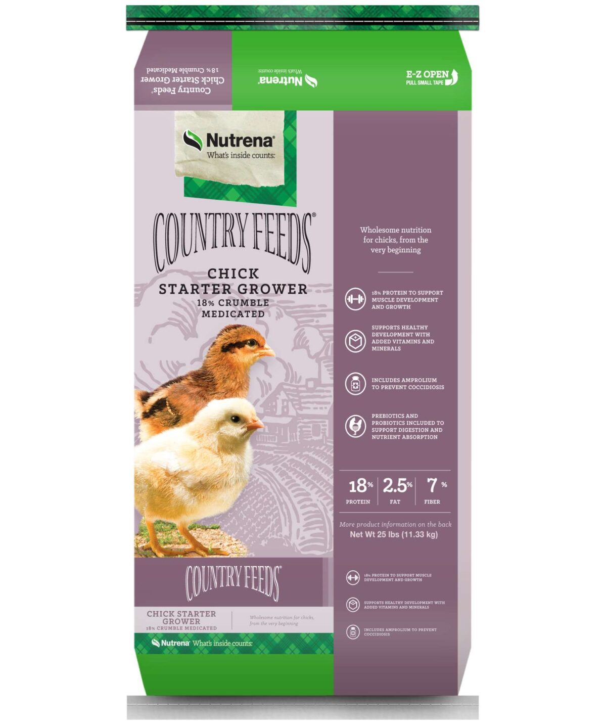Country Feeds Chick Starter Grower 18% Medicated