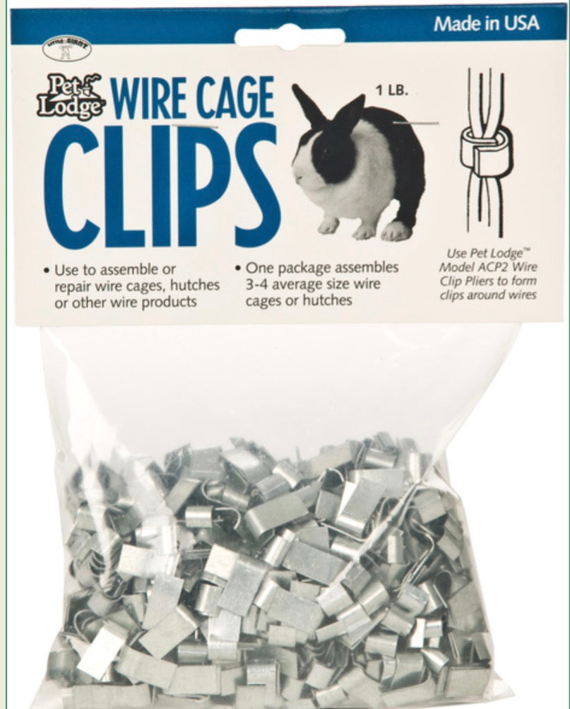 Wire Cage Clips (J-Clips) 1lb