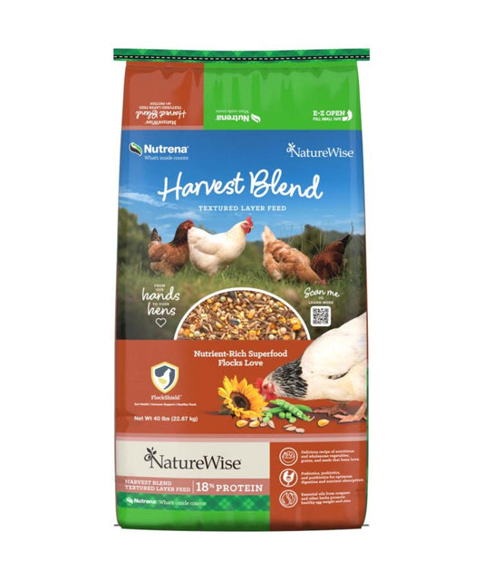 Nature Wise Harvest Blend 18% Textured Layer Pellet 40lbs