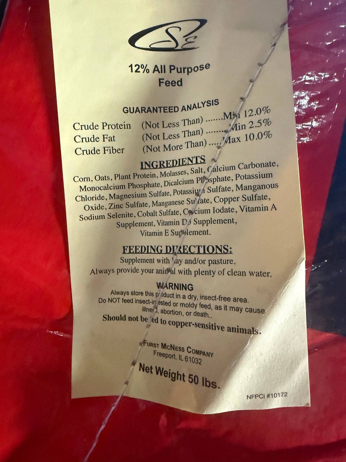 12% All Purpose Feed 50lbs