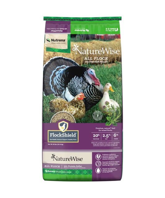 Nature Wise All Flock 20% Pellet 40lbs