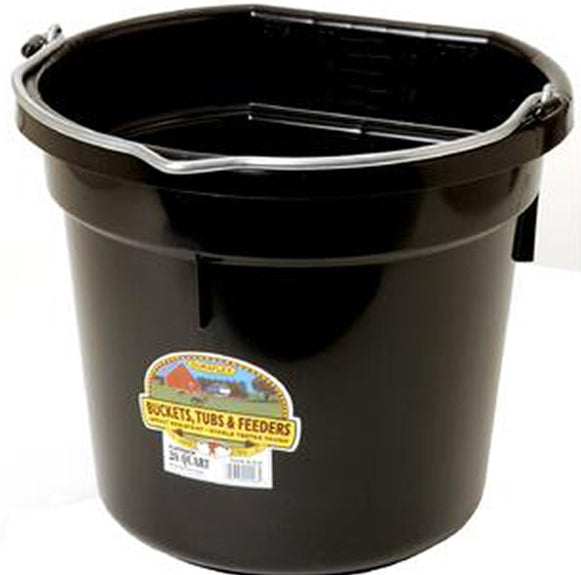 PLASTIC BUCKET FLAT BACK 20 QT
