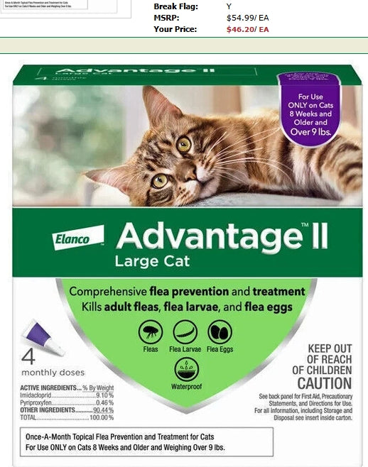 Advantage Cat 4 Month Topical Flea Treatment