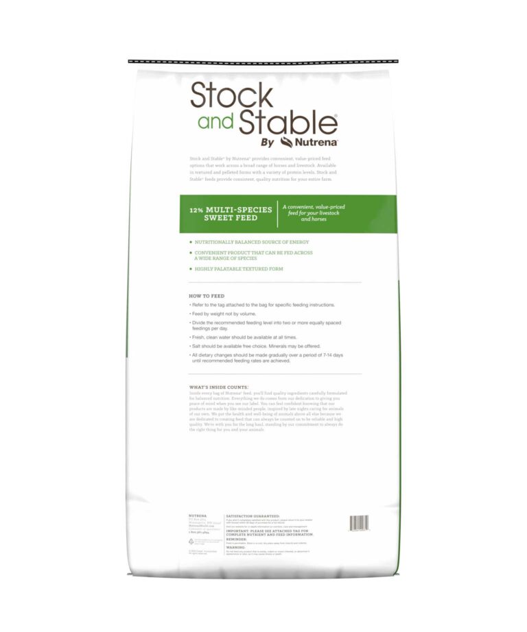 Stock&Stable 12% Multi-Species Sweet Feed 50lbs