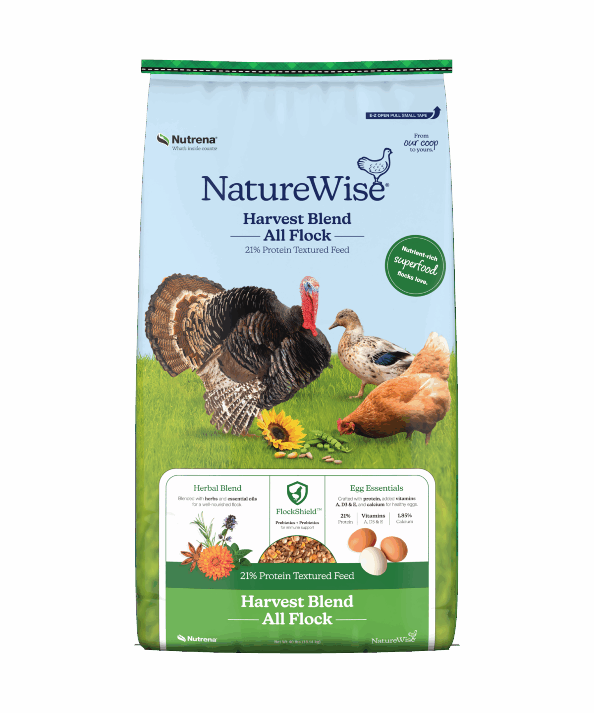 Harvest Blend All Flock 21% 40lbs