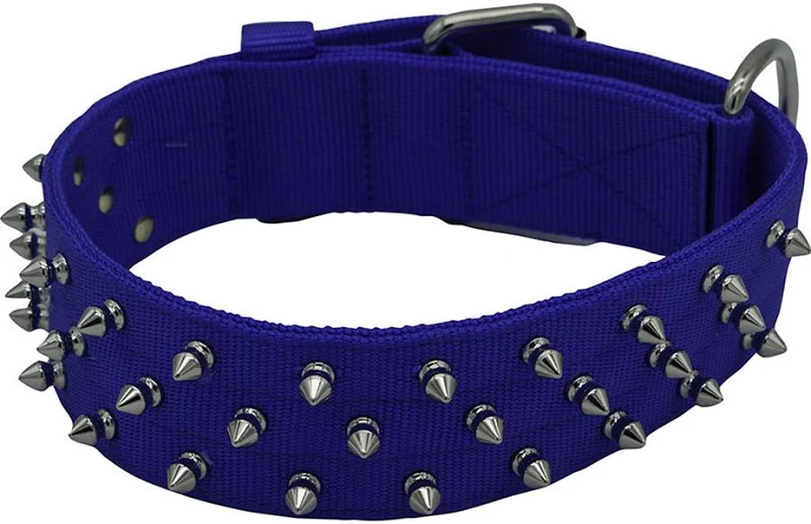 Bravo Nylon Spiked Dog Collar