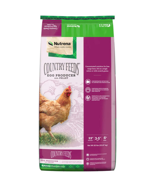 Country Feeds Egg Producer 22% Pellet 50lbs