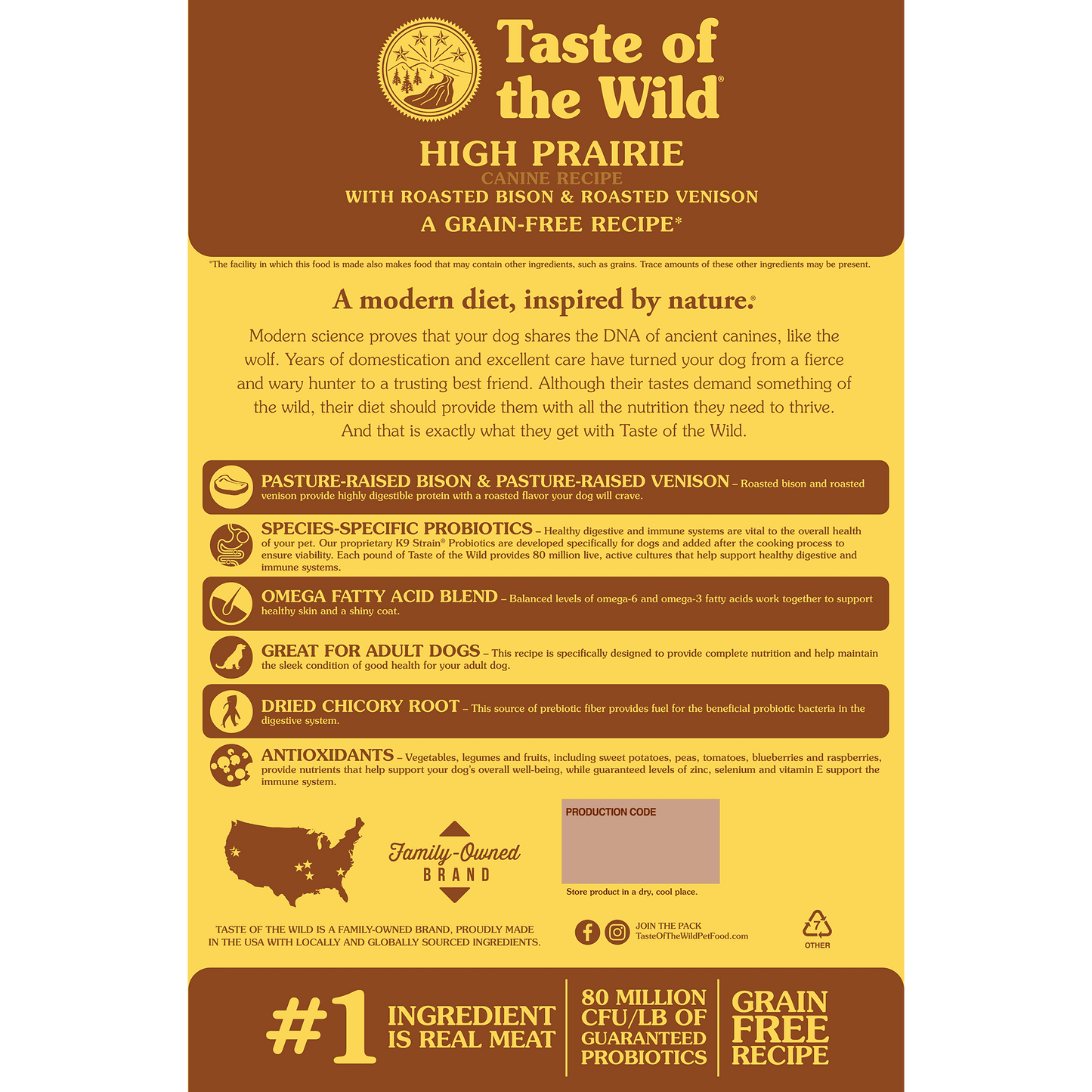 Taste of the Wild High Prairie Canine Roasted Bison & Venison