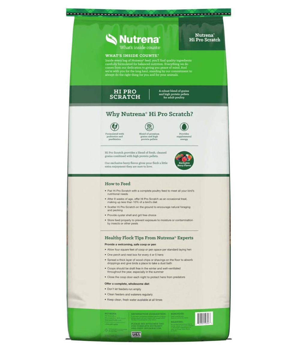 Nutrena Hi Pro Scratch Grains 50lbs