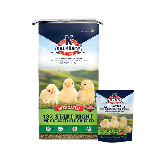 Kalmbach 18% Start Right Chick Feed (Medicated) 50lbs