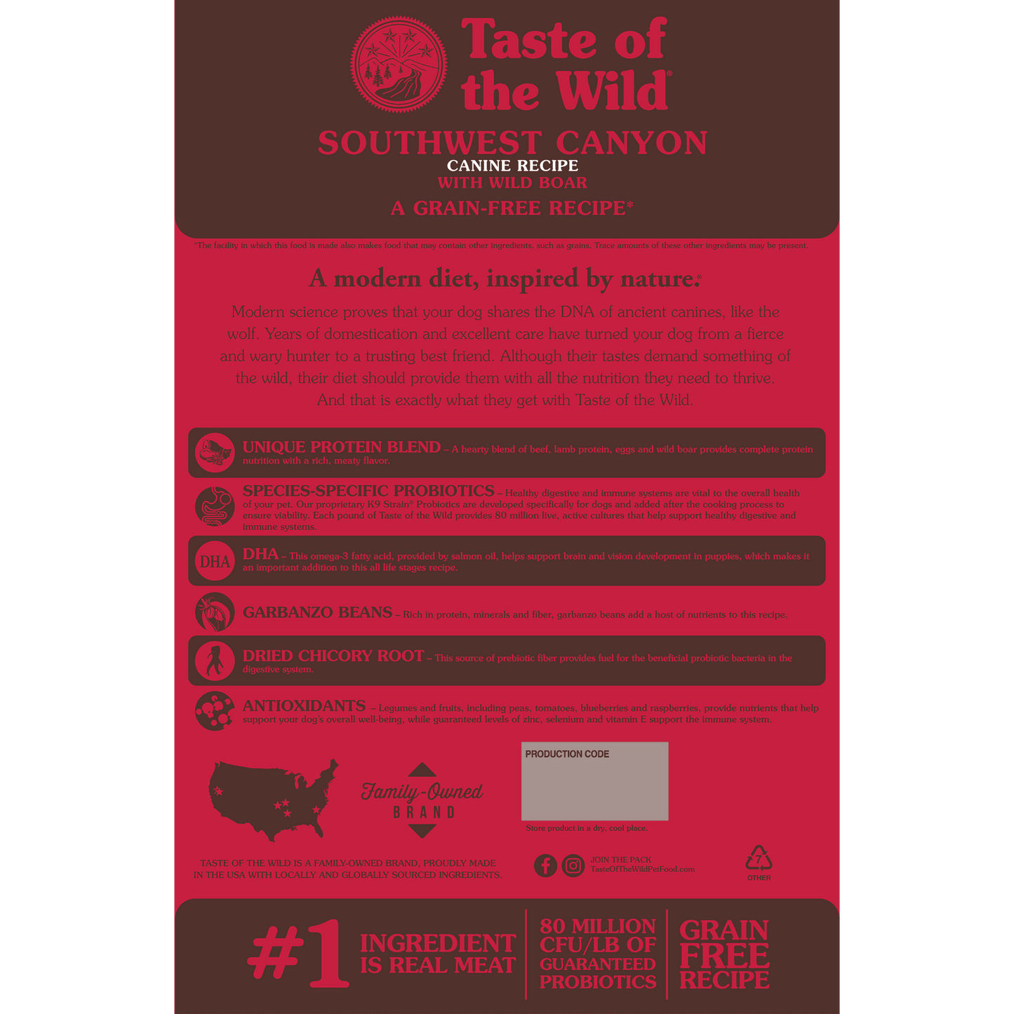 Taste of the Wild Southwest Canyon Canine Wild Boar