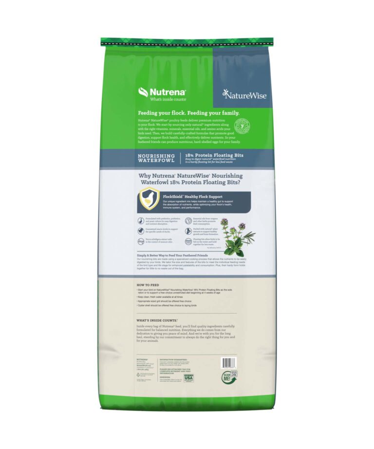 NatureWise Waterfowl 18% Nourishing Bits 30lbs